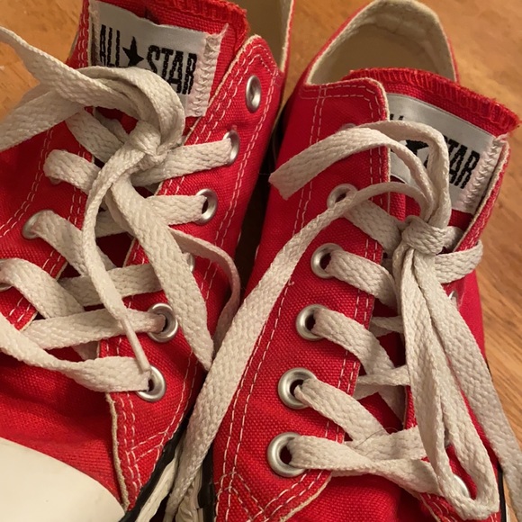 Converse all star sneakers classic red snd white nice M6, W8 unisex - Picture 7 of 15